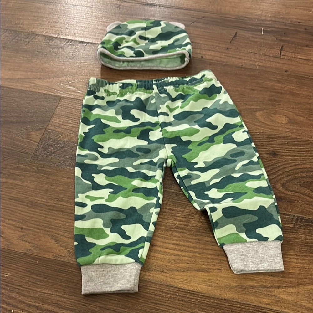 Camo Baby Set - Green and Gray